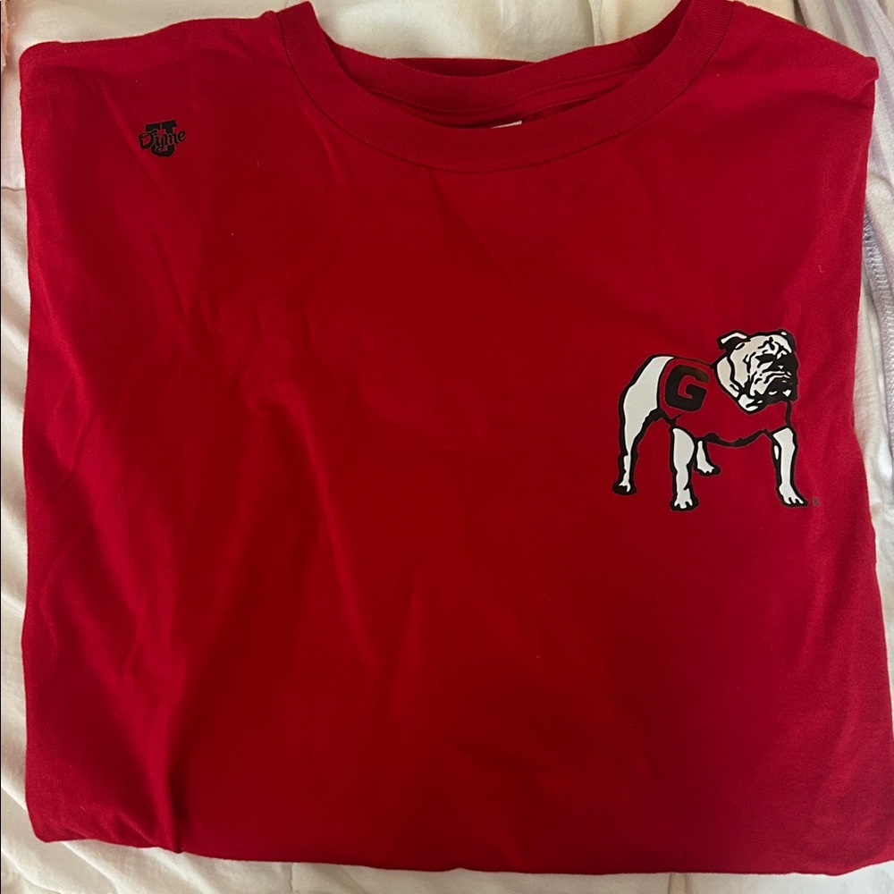Red Georgia Bulldogs Graphic T-Shirt